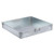 HMA Lab Supply Galvanized Steel Pan, Heavy-Duty, 24in x 24in x 4in, durable metal container for laboratory or industrial use.