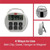 HMA Lab Supply Digital Clock / Timer / Stopwatch, compact round digital timer with black buttons and a digital display showing 9:44:44.