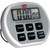 HMA Lab Supply Digital Clock / Timer / Stopwatch, digital timer with large LCD display and multiple control buttons including hour, minute, second, start, stop, clear, and memory functions.