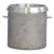 Forney Aluminum Unit Weight Bucket for Forney Press-Aire Meter, 0.25 cubic feet, metal aluminum bucket used for weighing and measuring materials.
