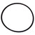 Forney O-Ring for Lightweight Roller Meter, 6-3/4in OD, black rubber sealing ring.