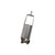AMS 3-1/4in Stainless Steel Regular Auger, Hex Quick Pin - Product image showing a stainless steel auger with a hex quick pin for fast attachment.