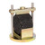 Gilson Company Ideal-RT Test Fixture for Asphalt Mixtures, a testing device holding a sample of asphalt mixture for testing.