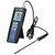Gilson Company VDO Verification RTD Thermometer, digital temperature measurement device with probe and LCD display showing temperature readings.