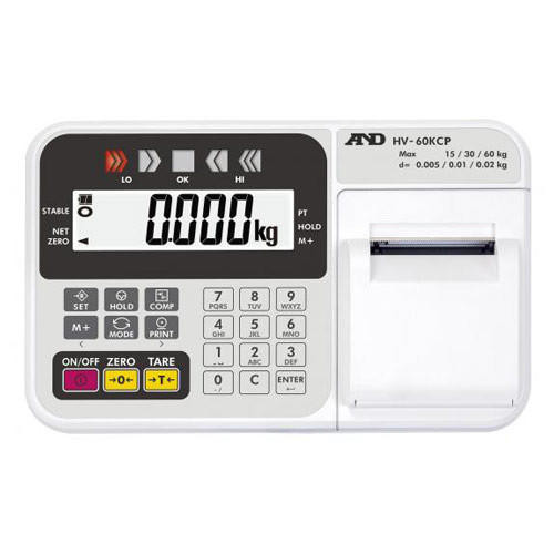 A&D Weighing HW-10KCP Platform Scale, 20lb x 0.002lb with Small