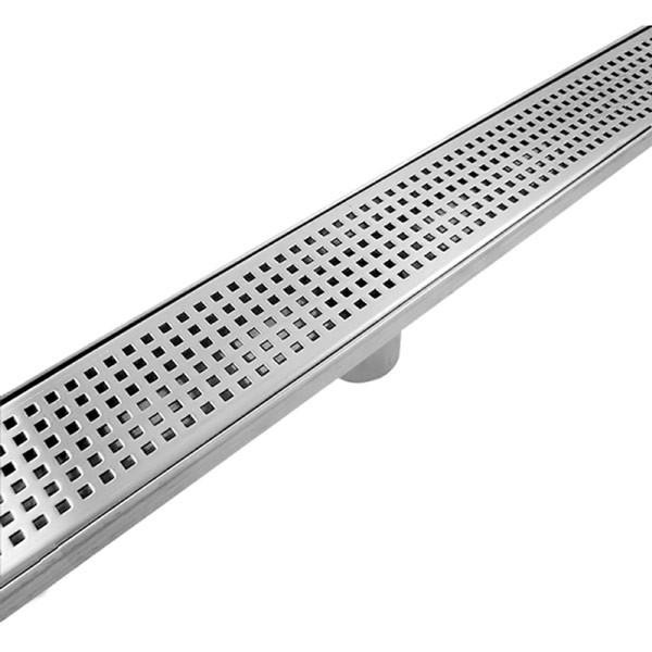 Linear Shower Drain with Copper Drain Body 36x22 / Standard Grate