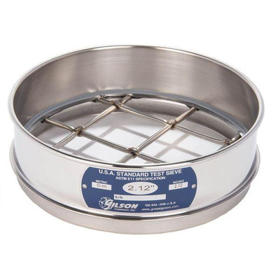 Gilson 8in Sieve, All Stainless, Full Height, 2in | Test Sieves ...
