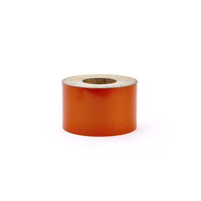 Mutual Industries High Intensity Grade Reflective Barrel Adhesive Tape, 50 yds Length x 4 Width, Orange