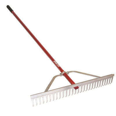 30in Great Rake II, 66in Red Aluminum Handle | CMTP