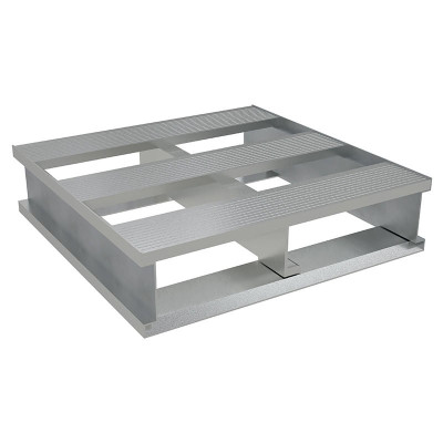 Heavy Duty Half Pallet 24in x 24in x 6in, 4000 lb., Silver | CMTP