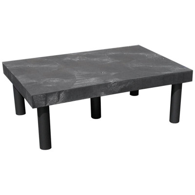 Solid Top Dunnage Rack 36in x 24in, 700 lb., Black | Certified Material ...