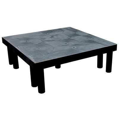 Solid Top Dunnage Rack 36in x 36in, 1000 lb., Black | Certified MTP