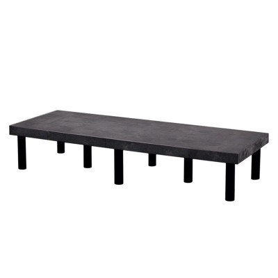 Solid Top Dunnage Rack 66in x 24in, 1400 lb., Black | CMTP