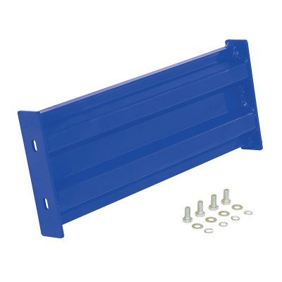 Steel 2 Ribbed Bolt On Style Guard Rail, 18in Length, Blue | Certified MTP