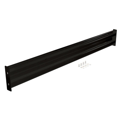 Steel 2 Ribbed Bolt On Style Guard Rail, 78in Length, Black | CMTP
