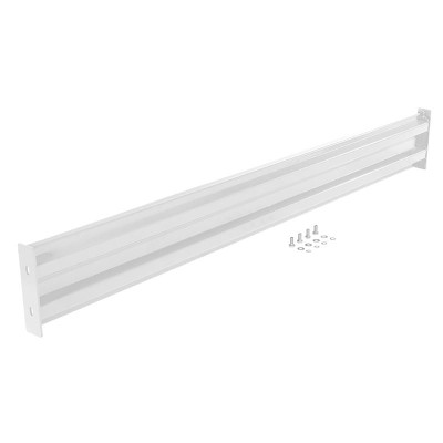 Steel 2 Ribbed Bolt On Style Guard Rail, 102in Length, White ...