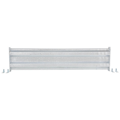 Galvanized 2-Ribbed Bolt On Style Guard Rail, 42in Length, Gray ...
