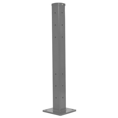 Insert Dropin Pan Rails Rigid Tube Post Dropin | 42in Guard Rails, Gray | CMTP