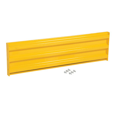 Steel Bolt On Style Guard Rail, 53.875in Length, Yellow | CMTP