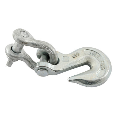 Steel Rigid Grab Hook with Shackle, 4,000 lb., Silver | CMTP