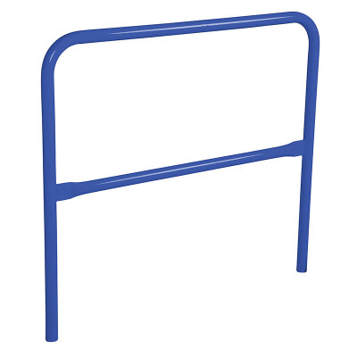 Steel Safety Railing, 4 Ft. Length, Blue | CMTP