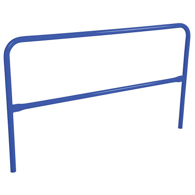 Steel Safety Railing, 6 Ft. Length, Blue | CMTP