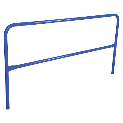 Blue. Shop Rails Steel Safety Railing, 7 Ft. Length, Blue | CMTP