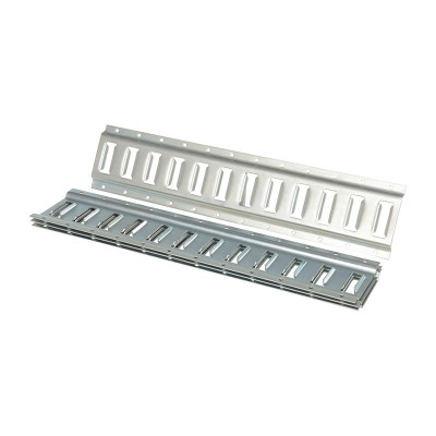 Eith Tracks Steel Zinc Plated E-Track, 2 Ft. Length, 4 Pack, Gray | CMTP