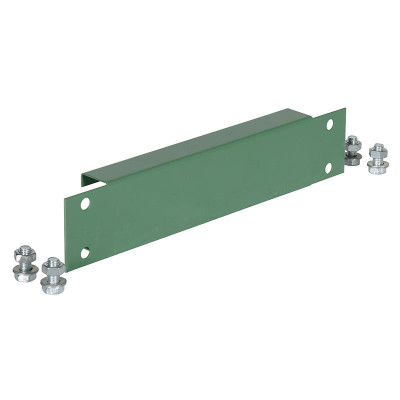 Steel Pallet Racking Frame Spacer 12in Usable Length, Green | CMTP