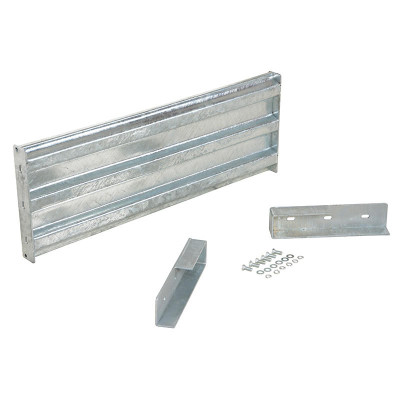 Galv Riser Guard Galvanized 3-Ribbed Dropin Guard Rail, 41.875in Length, Gray | CMTP