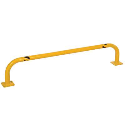 Steel Low Profile Rack Guard Bollard, 48in L, Yellow | CMTP