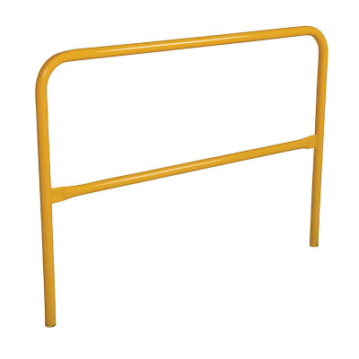 Steel Safety Railing, 5 Ft. Length, Yellow | Certified Material Testing ...