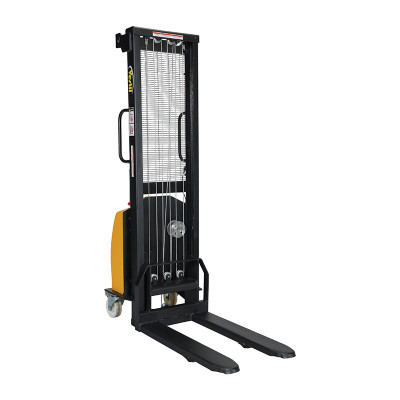 Stacker with Fixed Winch, 770 lb., Black / Yellow | Certified MTP