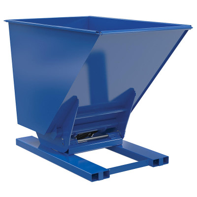 Heavy Duty Hydraulic Dumping Hopper, 1-1/2 Cu Yd, 6,000 lb., Blue | CMTP