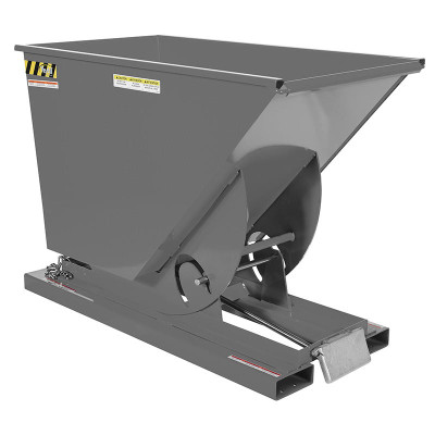 Heavy Duty Hopper, Self Dumping, 3/4 Cu Yd, 6000 lb., Gray | Certified MTP