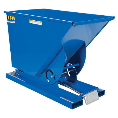 Steel Medium Duty Self Dumping Hopper, 3/4 Cu Yd, 4000 lb., Blue ...