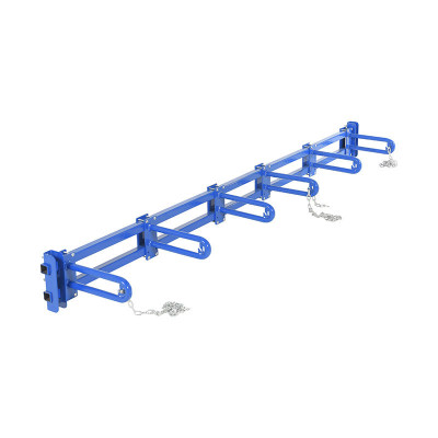 Steel Vertical Bar Storage Rack 14-1/4in x 101in x 9in, Blue | CMTP