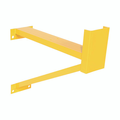 Steel Dock Shelter Guard Post, 36in Length, Yellow | CMTP