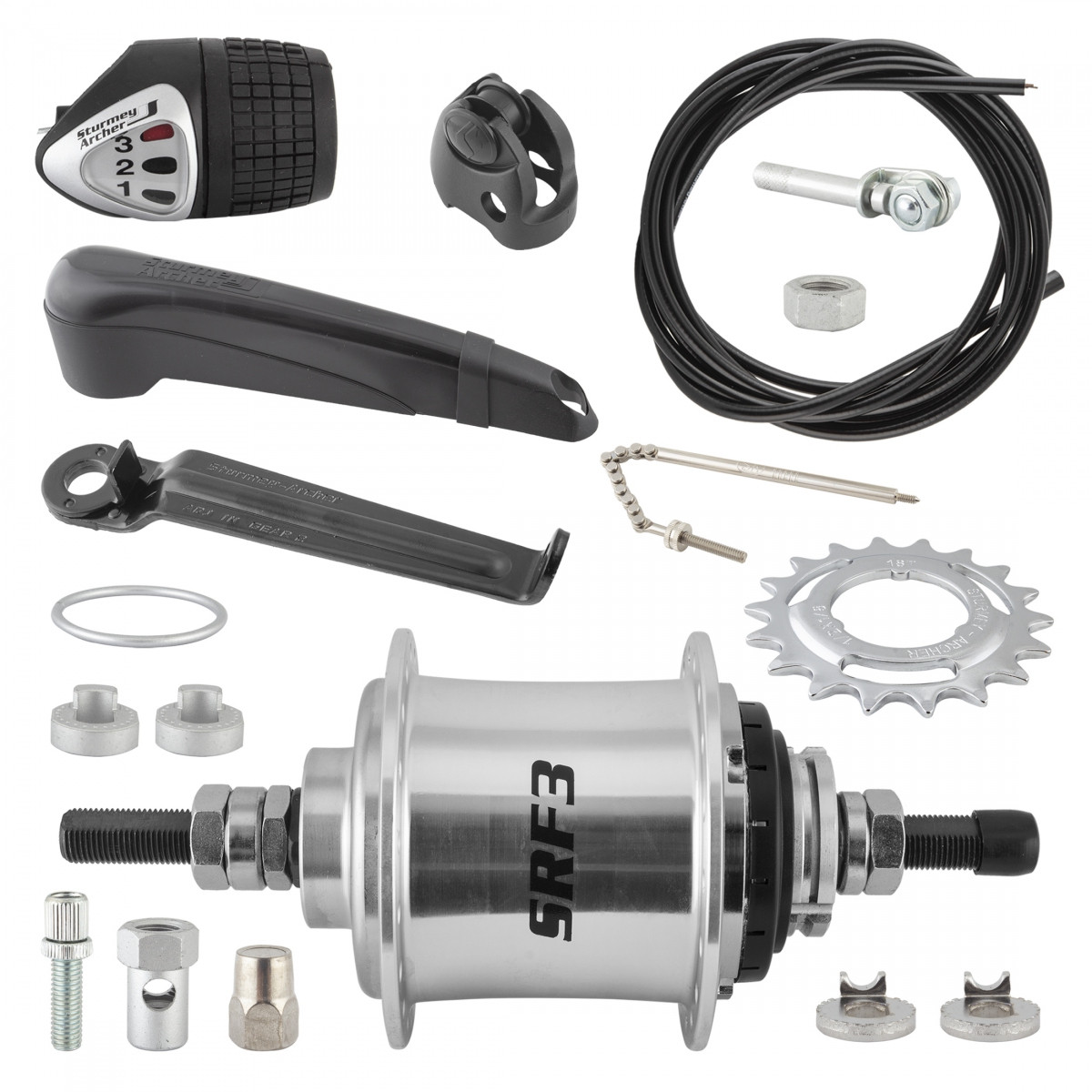 Sturmey Archer SRF3 3sp Hub Kit - True Bicycles