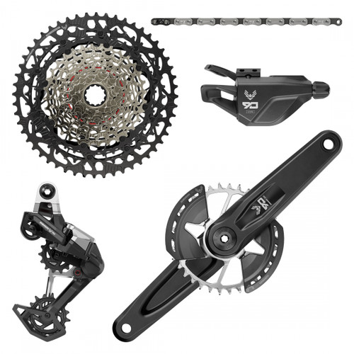 GROUP KIT SRAM EAGLE 90 T-TYPE RD/TRIGGER-SHIFTER/CRANK DUB 12s-165x32DM/CHAIN/CASS XS1275 10-52 BK