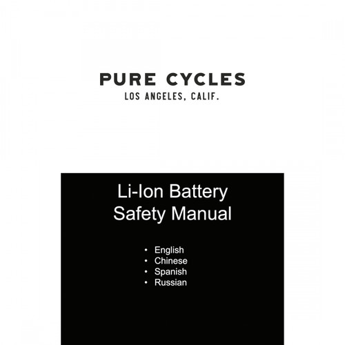 Sun Bicycles Replacement Battery Safety Manual Sun Bicycles Replacement Battery Safety Manual