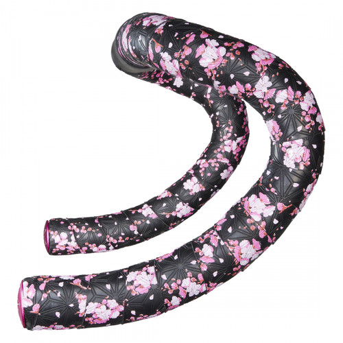 Supacaz Super Sticky Kush Bar Tape Black/Pink Sakura Flowers