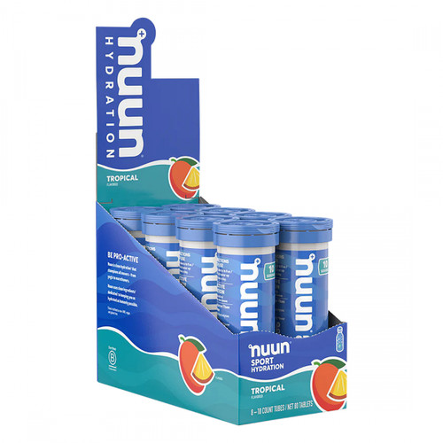 Nuun Electrolyte Active Drink Tabs Box of 8 Tubes, Tropical Fruit
