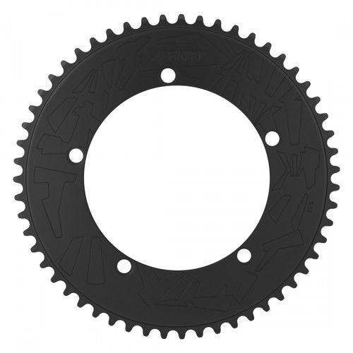 Affinity Pro Track Chainring Hard Anodized Black 55T, Hard Anodized Black