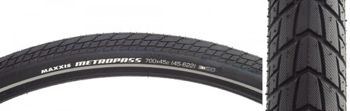 TIRE MAX METROPASS 700x45 BK WIRE/60 46/REF/E50