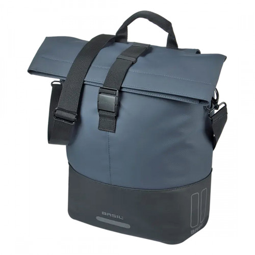 Basil Cove Shopper Pannier Bag Blue Black