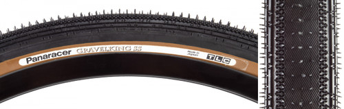 Panaracer CLOSEOUT Black Brown Tubeless, 700x45, 622, TBLS - Fold, Bk/Brn, 60