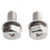 FENDER SUN REP BOLT SET/2 M6 X 12MM CP