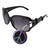Tiger Eye Sport Glasses Mirror Multi Color Peace Sign