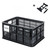 Basil Crate S 15.4x11x7.9" Black MIK Mount